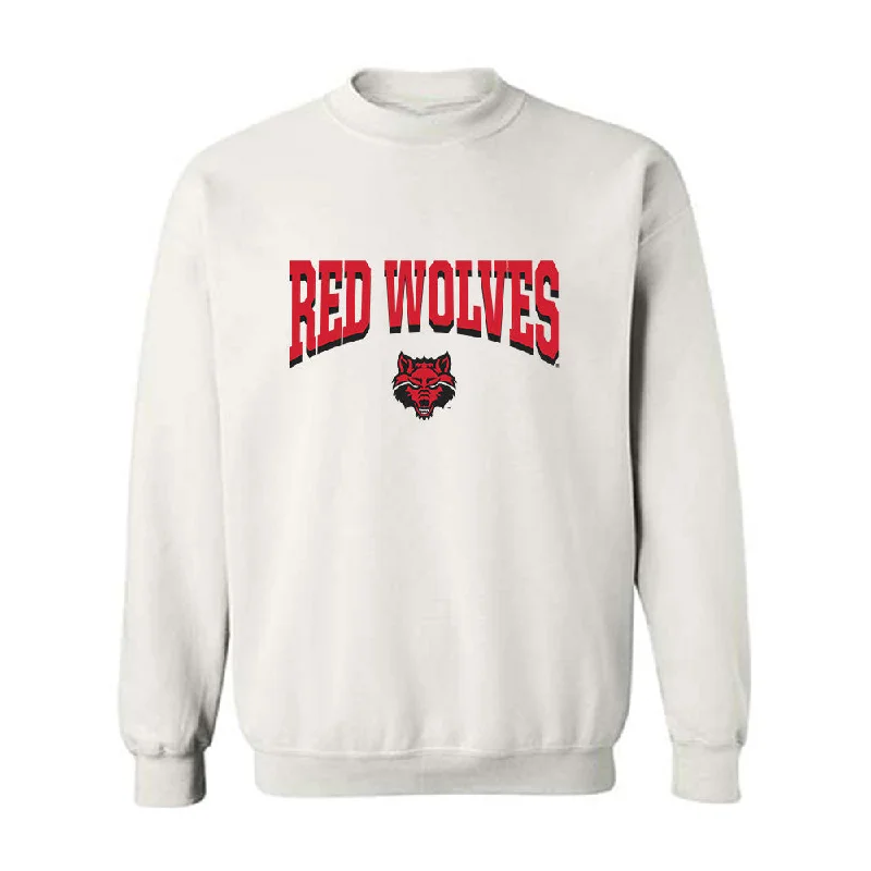 Arkansas State - NCAA Women's Basketball : Cheyenne Forney - Classic Shersey Crewneck Sweatshirt Hoodie with High-Low Hem Asymmetrical Trendy Arkansas State - NCAA Women's Basketball : Cheyenne Forney - Classic Shersey Crewneck Sweatshirt Hoodie with High-Low Hem Asymmetrical Trendy