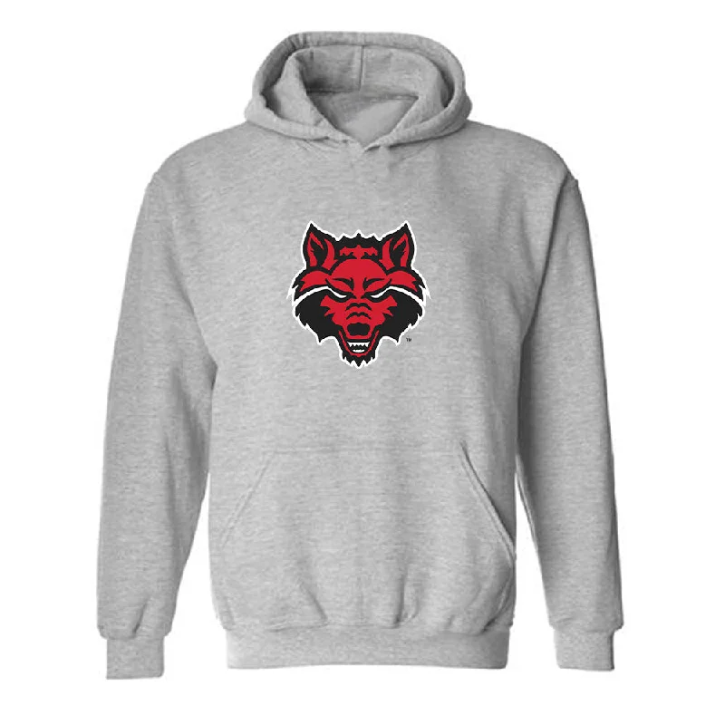 Arkansas State - NCAA Women's Basketball : Cheyenne Forney - Classic Shersey Hooded Sweatshirt Hoodie with Slit Hem Functional Movement Arkansas State - NCAA Women's Basketball : Cheyenne Forney - Classic Shersey Hooded Sweatshirt Hoodie with Slit Hem Functional Movement