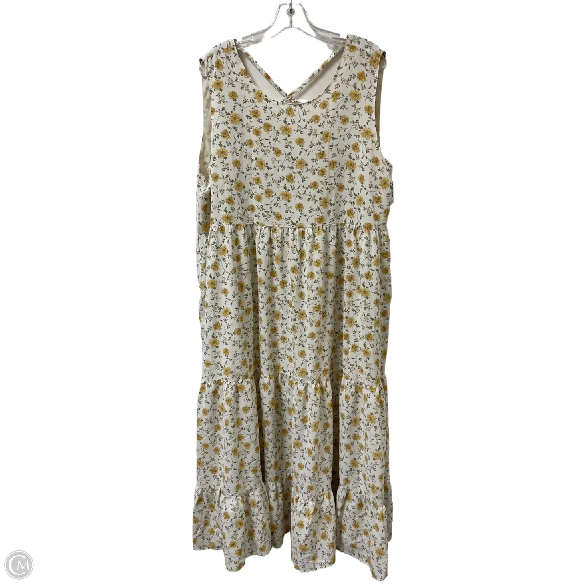 Dress Casual Maxi By Hayden La In Floral Print, Size: 1x Off-the-shoulder Chic Trendy