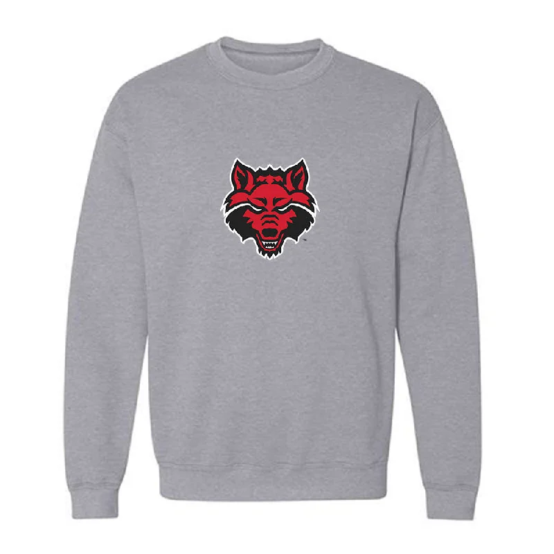 Arkansas State - NCAA Women's Basketball : Cheyenne Forney - Classic Shersey Crewneck Sweatshirt Hoodie with Belted Waist Structured Tailored