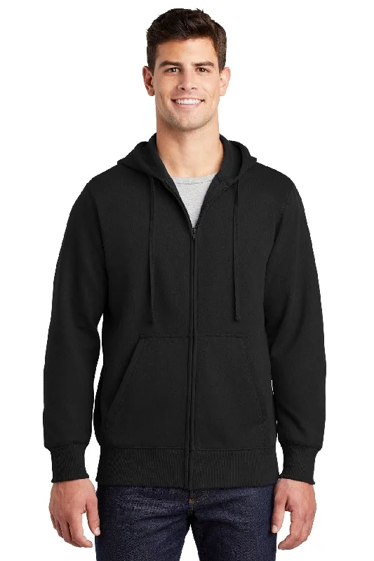 Sport-Tek Full-Zip Hooded Sweatshirt. ST258 Hoodie with Earth Tones Natural Calm