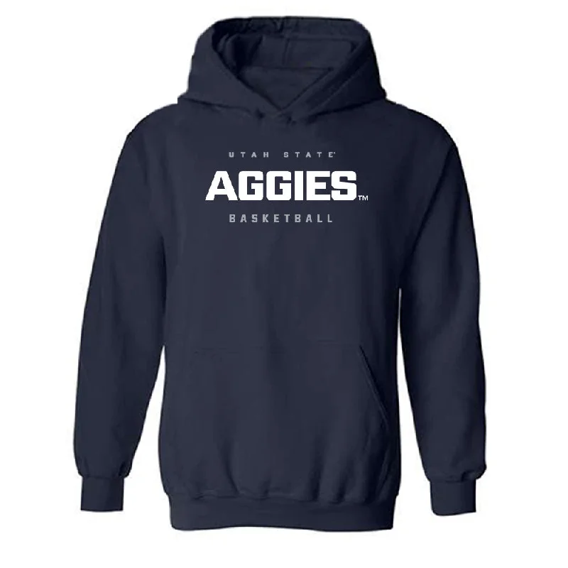 Utah State - NCAA Women's Basketball : Elise Livingston - Hooded Sweatshirt Hoodie with Embroidery Detailed Premium Utah State - NCAA Women's Basketball : Elise Livingston - Hooded Sweatshirt Hoodie with Embroidery Detailed Premium