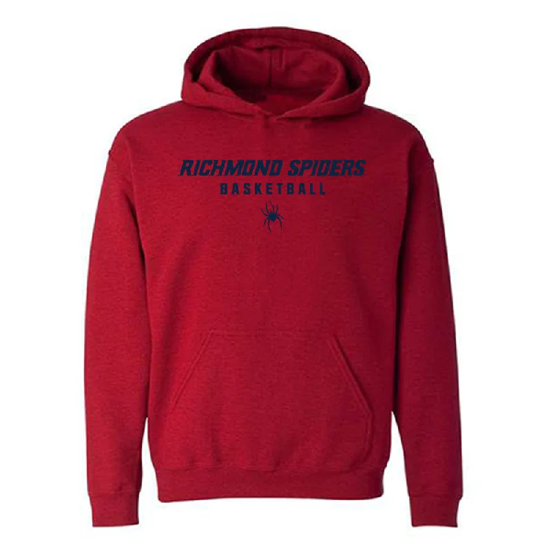 Richmond - NCAA Women's Basketball : Stephanie Ouderkirk - Hooded Sweatshirt Hoodie with Frayed Bohemian Relaxed Richmond - NCAA Women's Basketball : Stephanie Ouderkirk - Hooded Sweatshirt Hoodie with Frayed Bohemian Relaxed