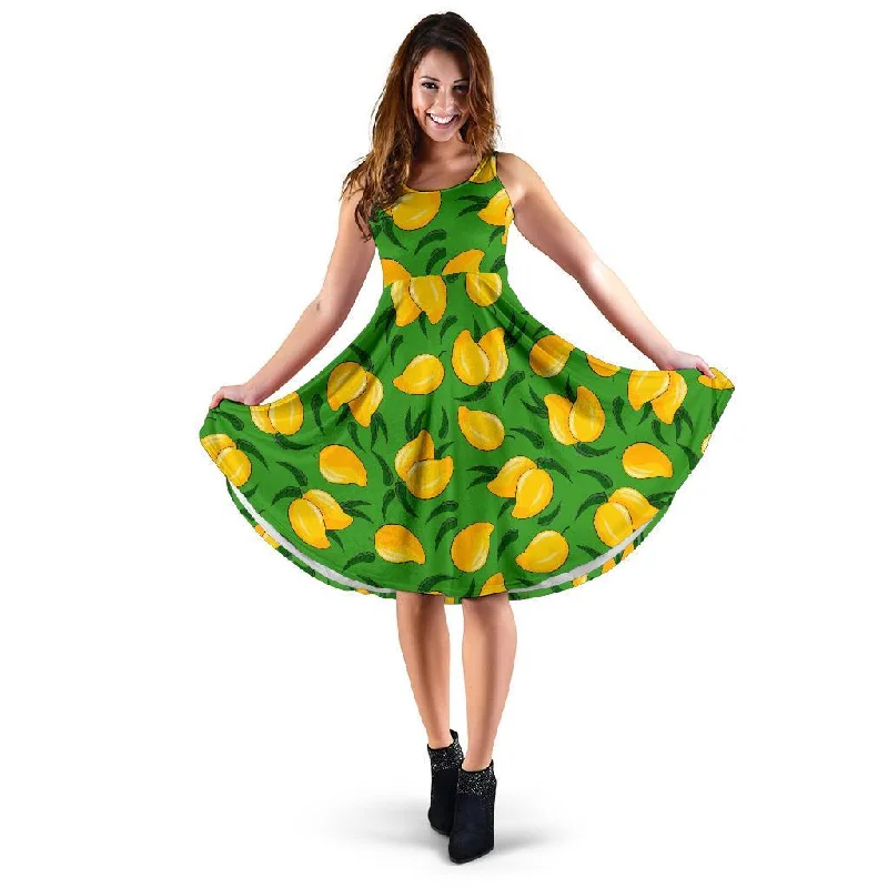 Mango Print Pattern Dress Tunics Spring floral