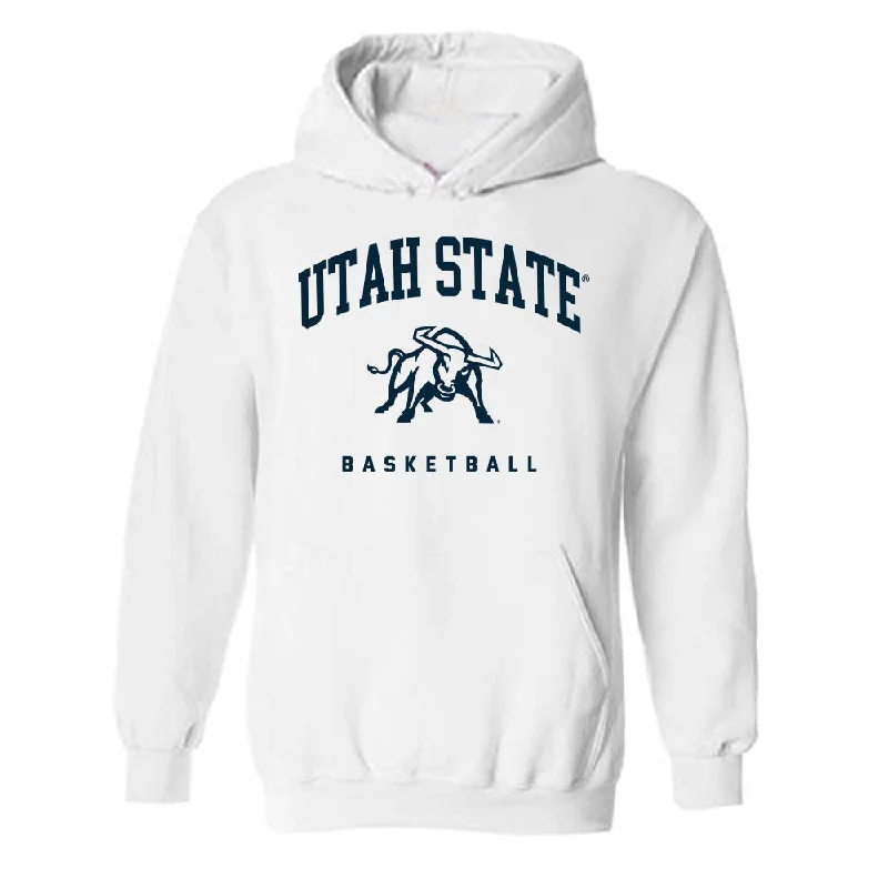 Utah State - NCAA Women's Basketball : Isabella Tanedo - Hooded Sweatshirt Hoodie with Hem Drawcord Adjustable Customizable Utah State - NCAA Women's Basketball : Isabella Tanedo - Hooded Sweatshirt Hoodie with Hem Drawcord Adjustable Customizable