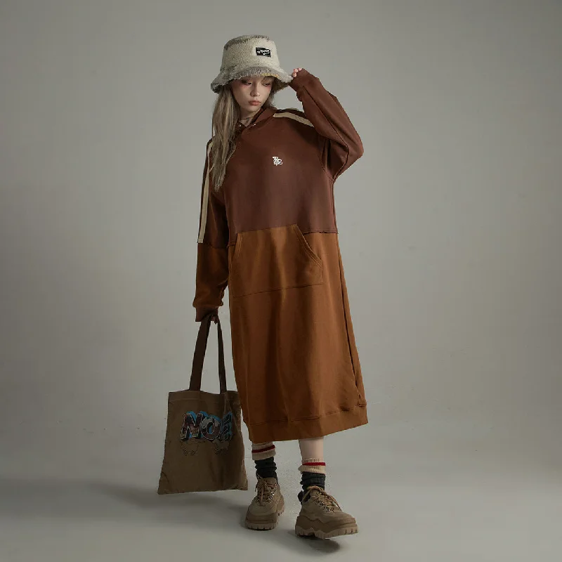 Overfit Hooded Dress Tunics Top rated