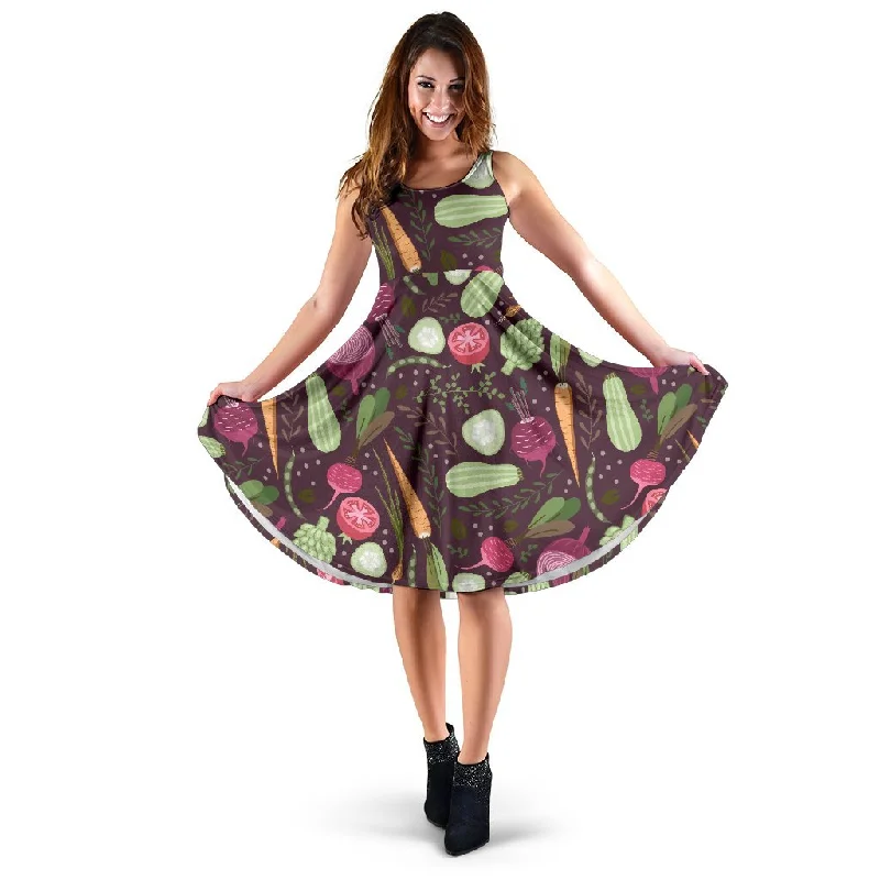 Vegan Print Pattern Dress Tunics Versatile functional