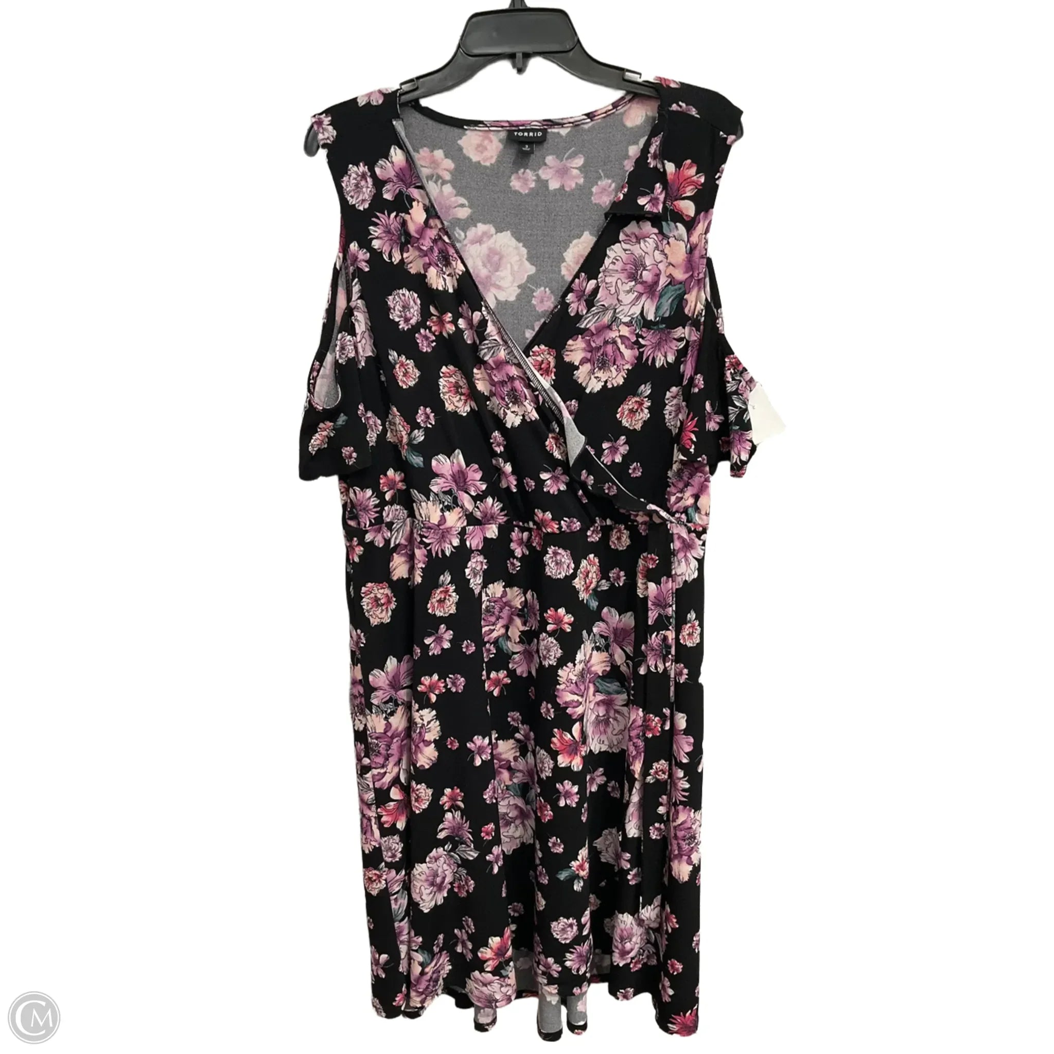 Dress Casual Midi By Torrid In Multi-colored, Size: 3x Cowl Neckline Elegant