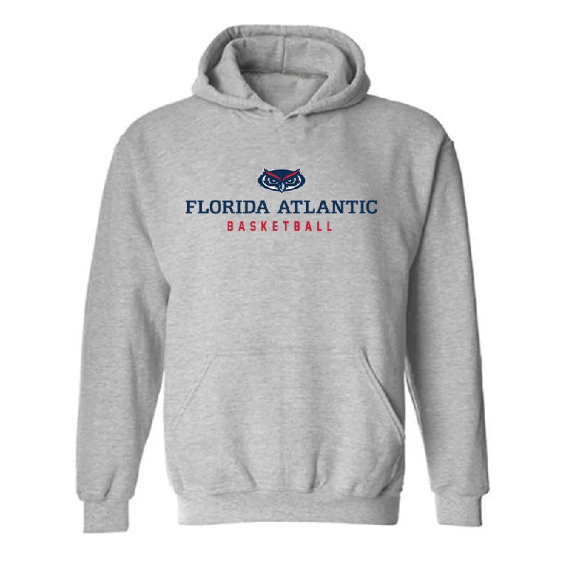 FAU - NCAA Women's Basketball : Erin Rodgers - Classic Shersey Hooded Sweatshirt Hoodie with Hidden Zipper Minimalist Clean FAU - NCAA Women's Basketball : Erin Rodgers - Classic Shersey Hooded Sweatshirt Hoodie with Hidden Zipper Minimalist Clean