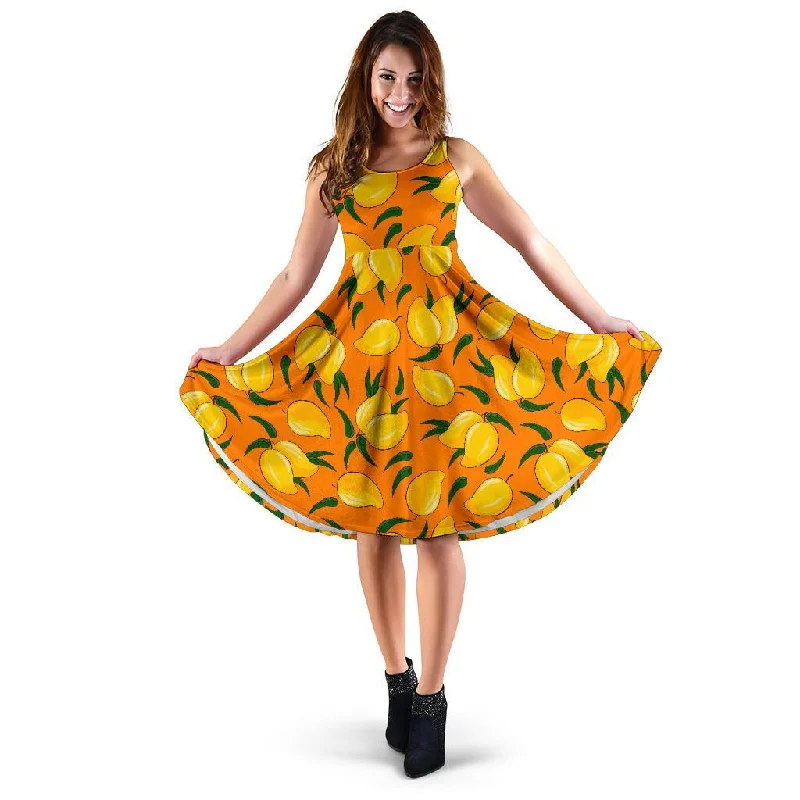 Mango Pattern Print Dress Tunics Fall fleece