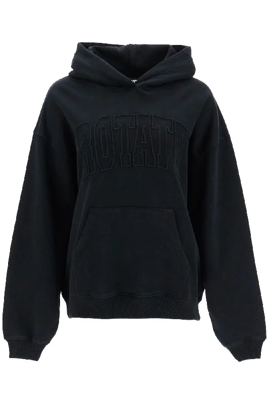 Hooded Sweatshirt With Hoodie with Hem Patch Decorative Personalized