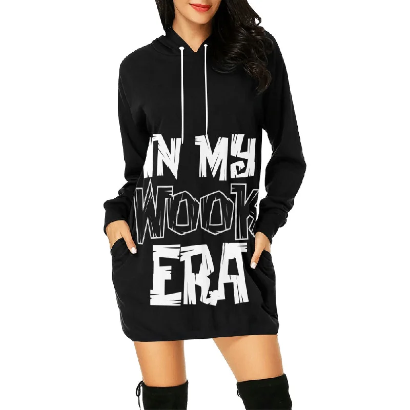 In My Wook Era Mini Hoodie Dress Hoodie with Hood Adjustable Protection