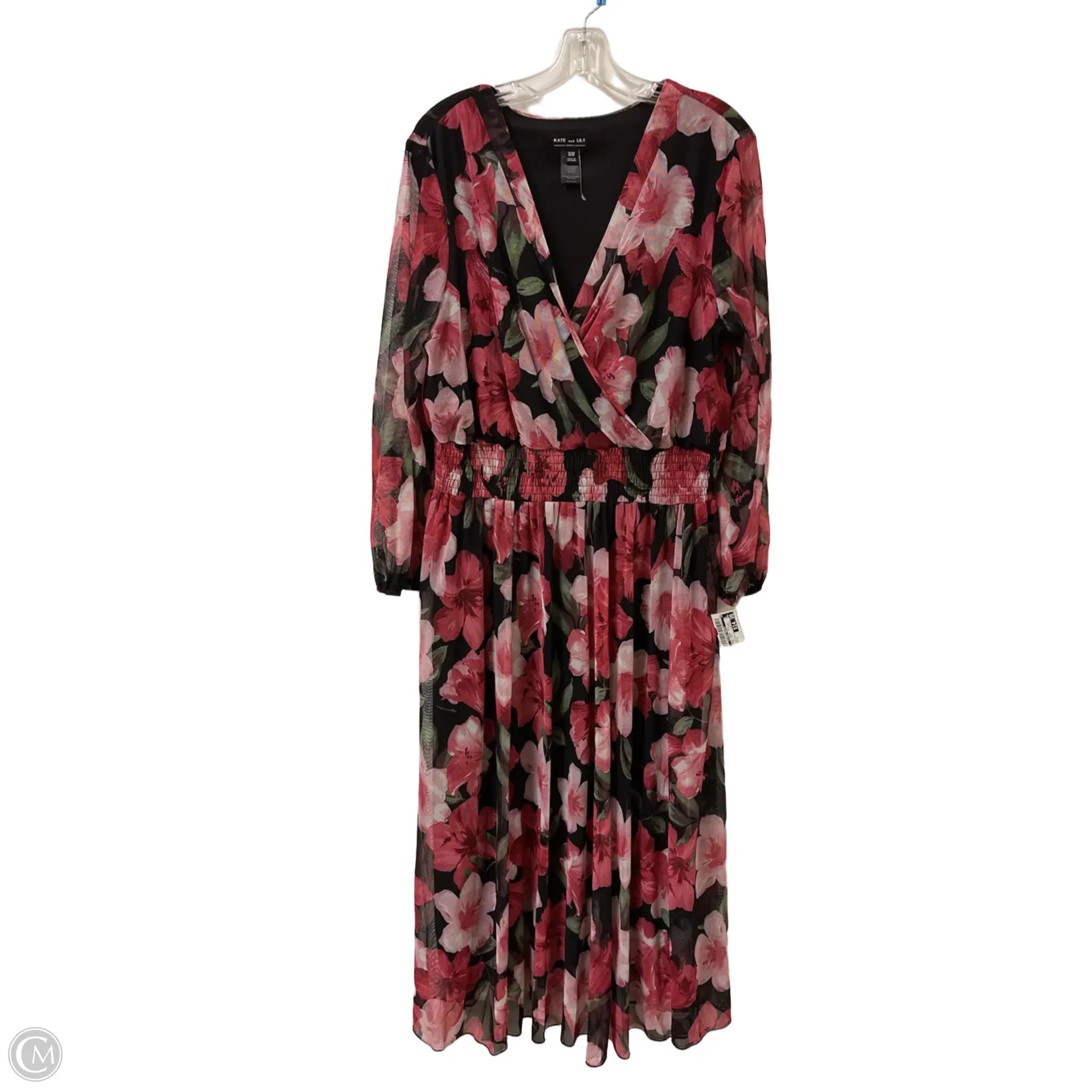 Dress Casual Maxi By Clothes Mentor In Floral Print, Size: 1x Crew Neckline Casual