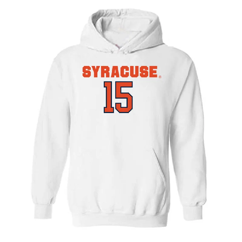 Syracuse - NCAA Women's Basketball : Angelica Velez - Classic Shersey Hooded Sweatshirt Hoodie with Magnetic Closure Innovative Modern Syracuse - NCAA Women's Basketball : Angelica Velez - Classic Shersey Hooded Sweatshirt Hoodie with Magnetic Closure Innovative Modern