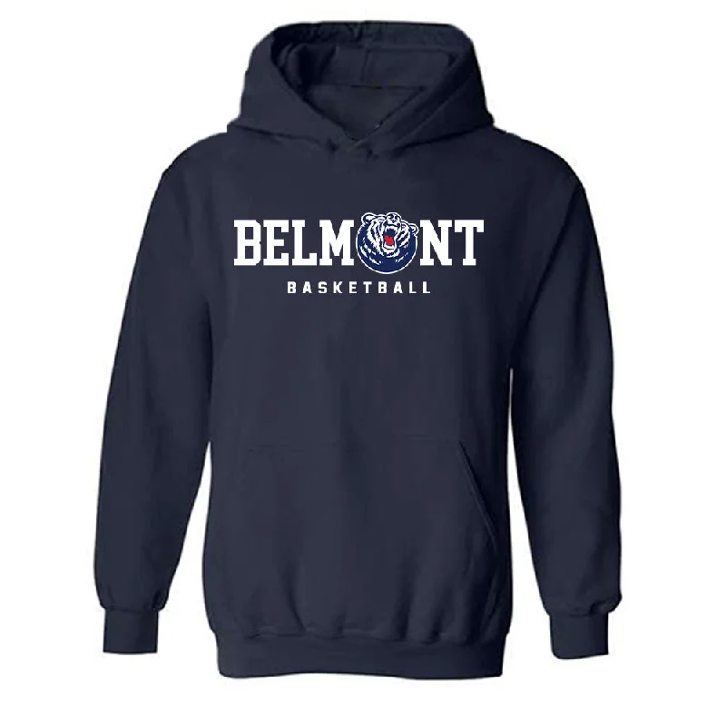 Belmont - NCAA Women's Basketball : Claire Hyde - Classic Shersey Hooded Sweatshirt Hoodie with Elastic Cuffs Stretchable Comfortable