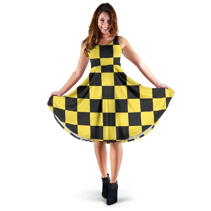 Taxi Pattern Print Dress Tunics Cozy soft