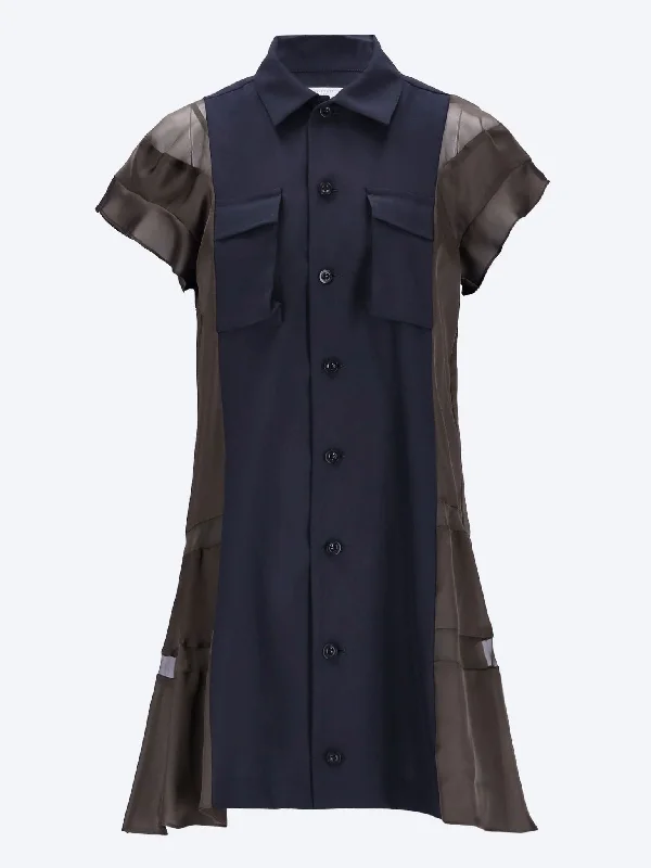 Suiting x satin dress Tunics Stylish modern