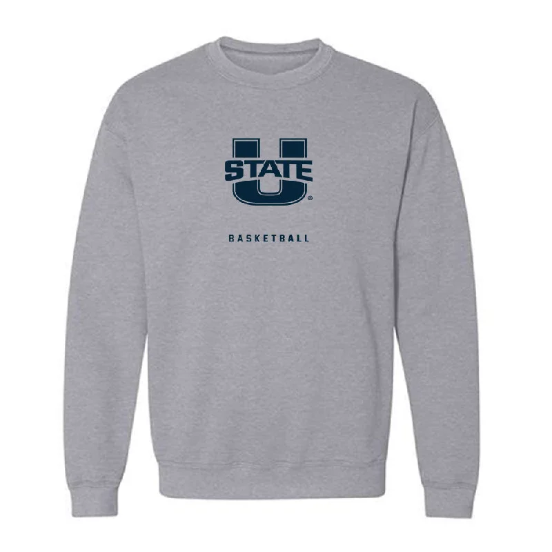 Utah State - NCAA Women's Basketball : Gracie Johnson - Crewneck Sweatshirt Hoodie with Hem Applique Textured Unique Utah State - NCAA Women's Basketball : Gracie Johnson - Crewneck Sweatshirt Hoodie with Hem Applique Textured Unique