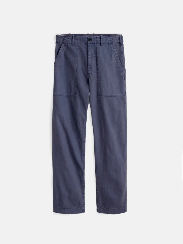 Field Pant in Herringbone Comfortable Jogger Trousers