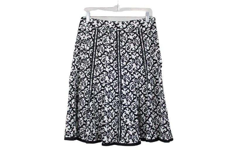 Willi Smith Black White Skirt | 8 lace skirt romantic