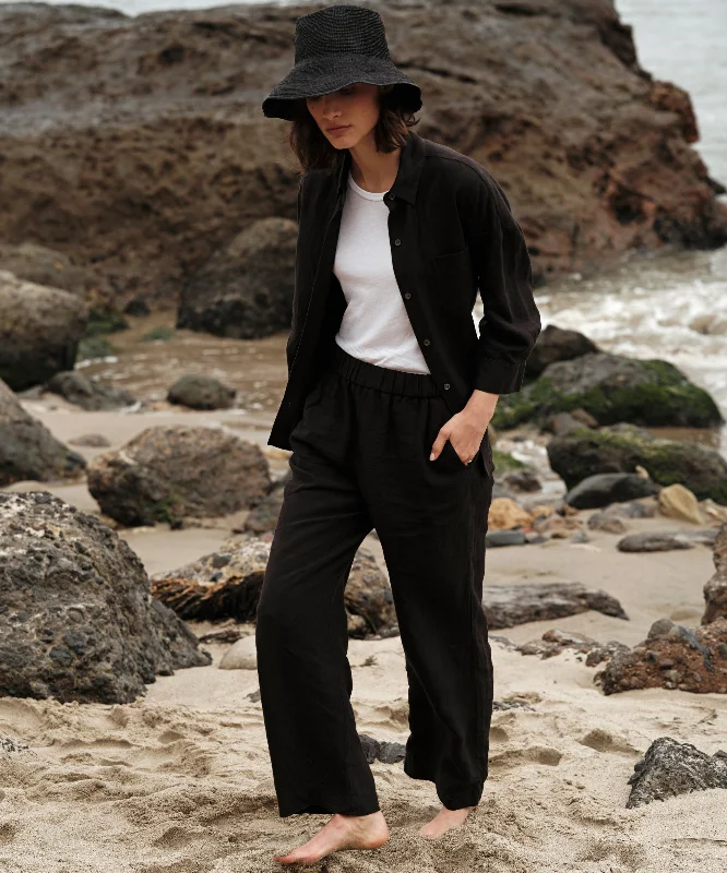 Linen Logan Pant Classic Pleated Pants