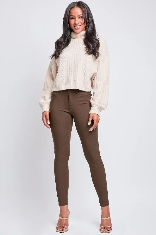 Women's Hyperstretch Skinny Pants, Cocoa Soft Wool Pants