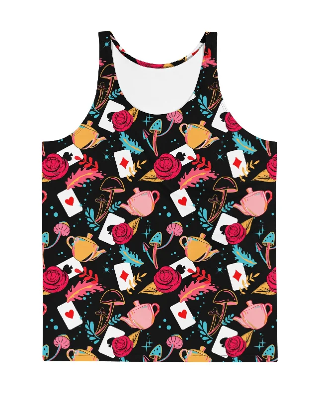Curiouser and Curiouser Tank Top white tank top
