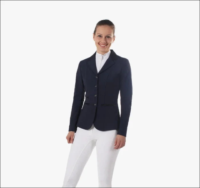QHP Women's Juliet Competition Jacket -Blue Print Jacket Jacquard Jacket Embroidered Jacket QHP Women's Juliet Competition Jacket -Blue Print Jacket Jacquard Jacket Embroidered Jacket