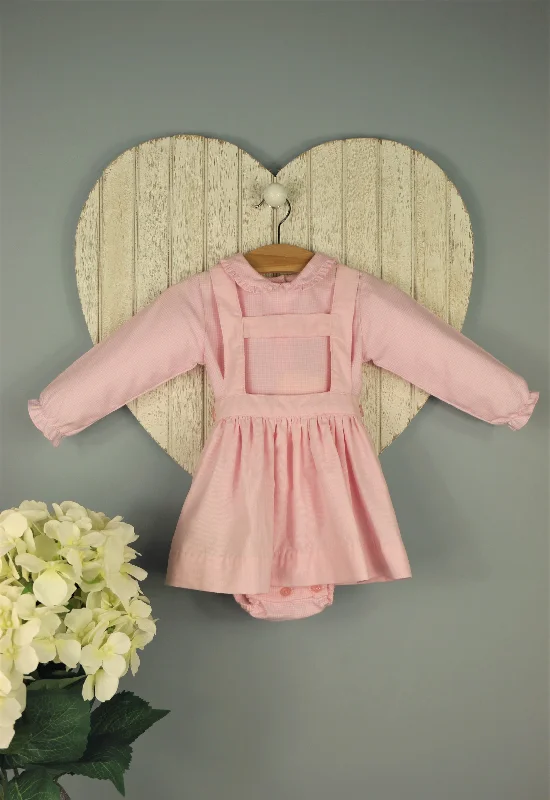 Rachel Riley Pink Babycord Skirt Set With Braces cashmere skirt fine