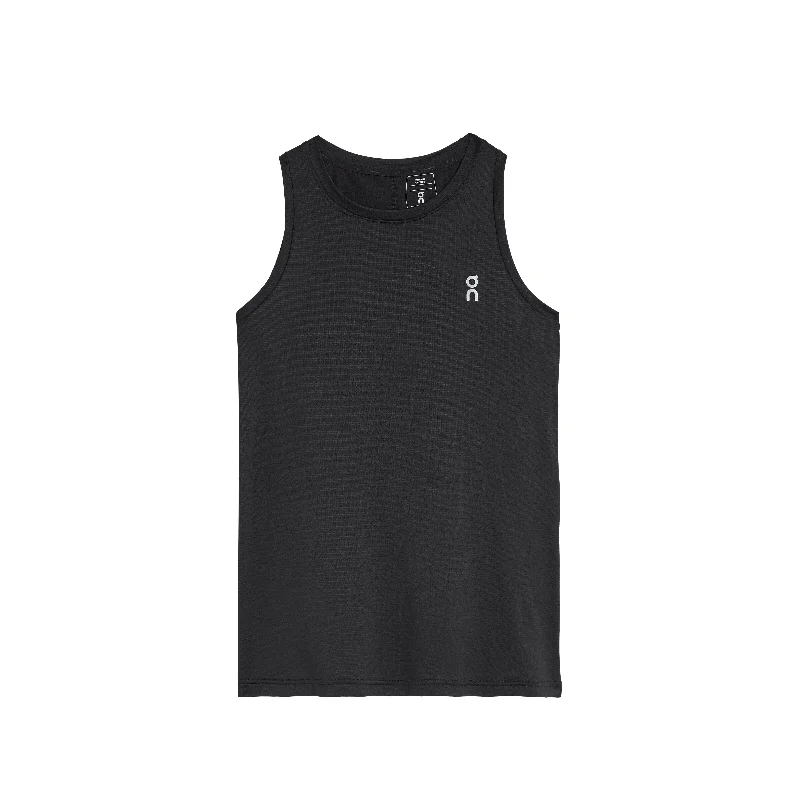 On Women's Core Tank in Black one shoulder tank
