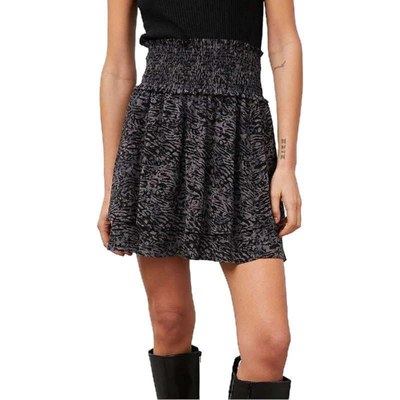 Rails Womens Printed Tiered Mini Skirt vintage skirt charm