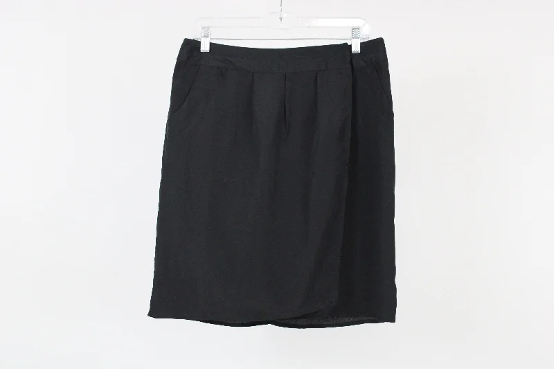 Merona Lightweight Skirt W/ Pockets | 8 linen skirt natural