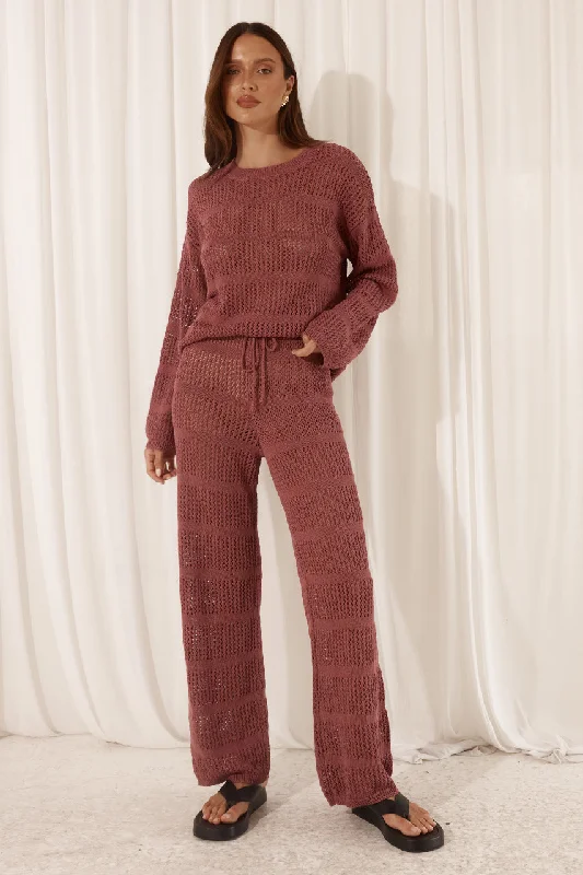 CRAWFORD PANT - ROSE Chic Slim Fit Pants