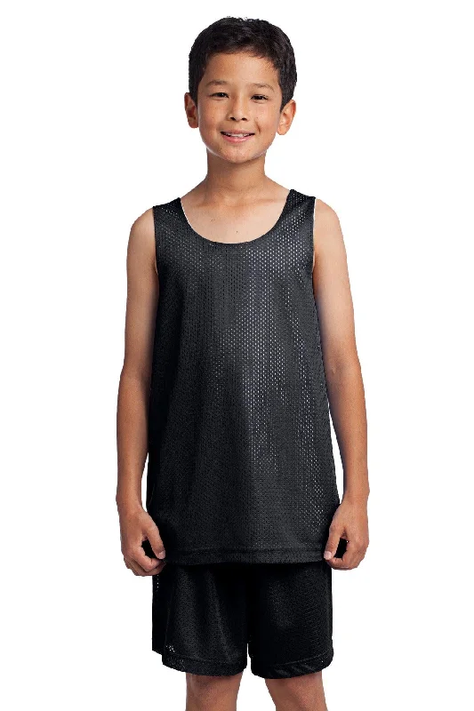 Sport-Tek Youth PosiCharge Classic Mesh Reversible Tank. YST500 striped tank top