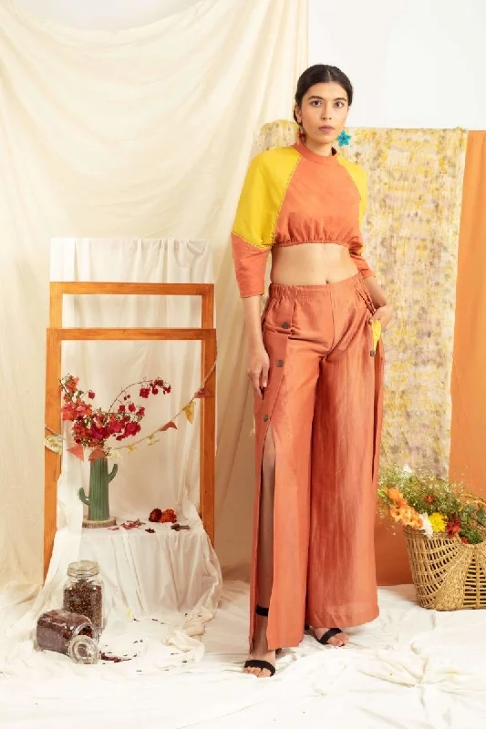 Batwing Sleeve Top and Flared Pants Classic Bootcut Trousers