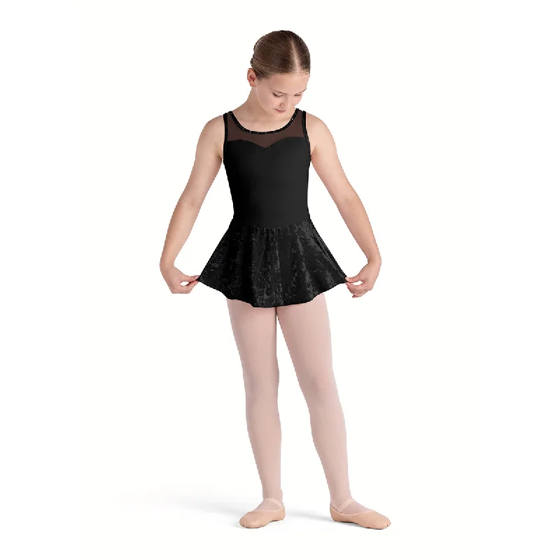 Bloch Girls Lulu Tank Skirted Leotard cropped tank top