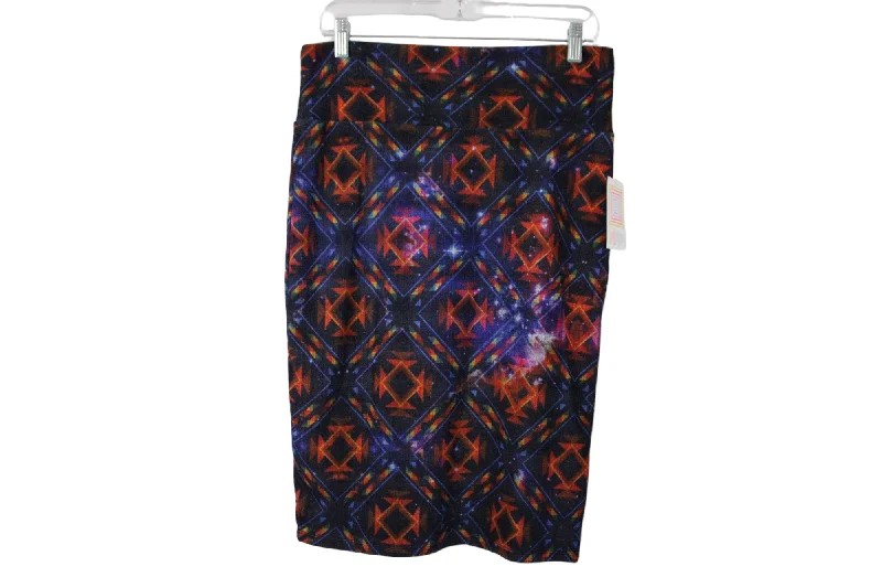 NEW LuLaRoe Blue Skirt | L velvet skirt luxurious