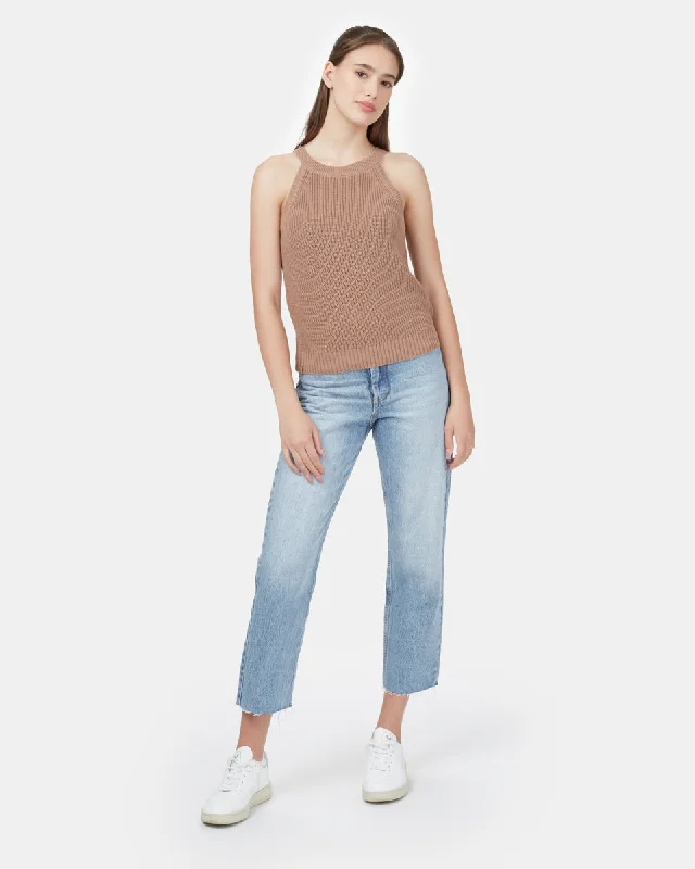 Highline Cotton Knit Tank crossback tank top