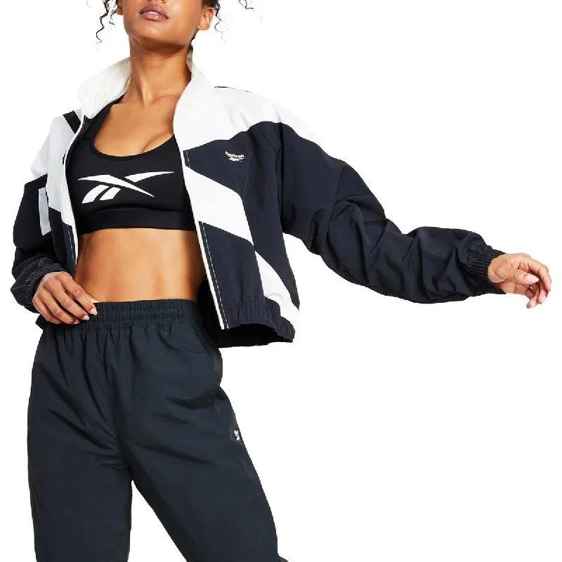 Reebok Womens Colorblock Woven Track Jacket Wool Jacket Cashmere Jacket Tweed Jacket Reebok Womens Colorblock Woven Track Jacket Wool Jacket Cashmere Jacket Tweed Jacket