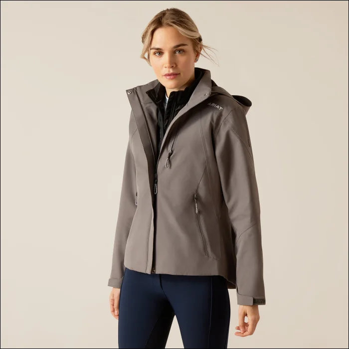 Ariat Woman's Coastal H2O Jacket Boat Neck Shawl Collar Notched Collar