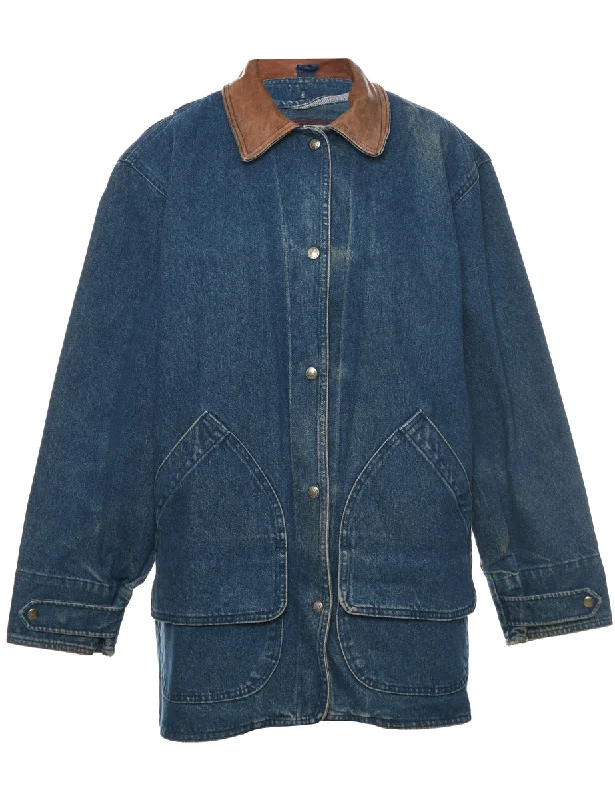 Woolrich Denim Jacket - M Hoodie Zip-Up Jacket Button-Up Jacket