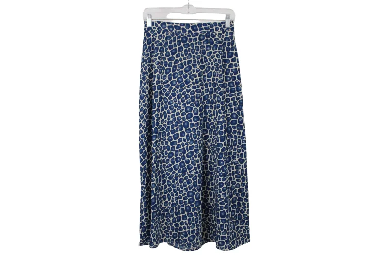 Vintage Blue Skirt | 8 wool skirt sturdy