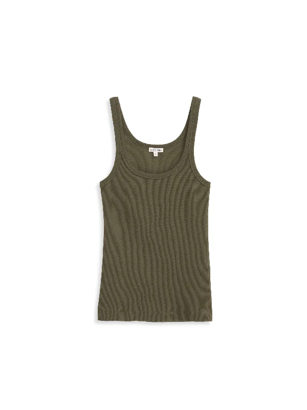 365 Ribbed Tank layering tank top