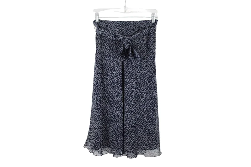 East 5th Blue Pattern Skirt | 4 wool skirt breathable