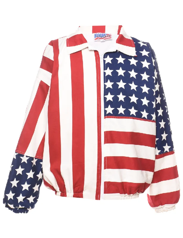 Zip Front Jacket - XL Nylon Jacket Polyester Jacket Spandex Jacket