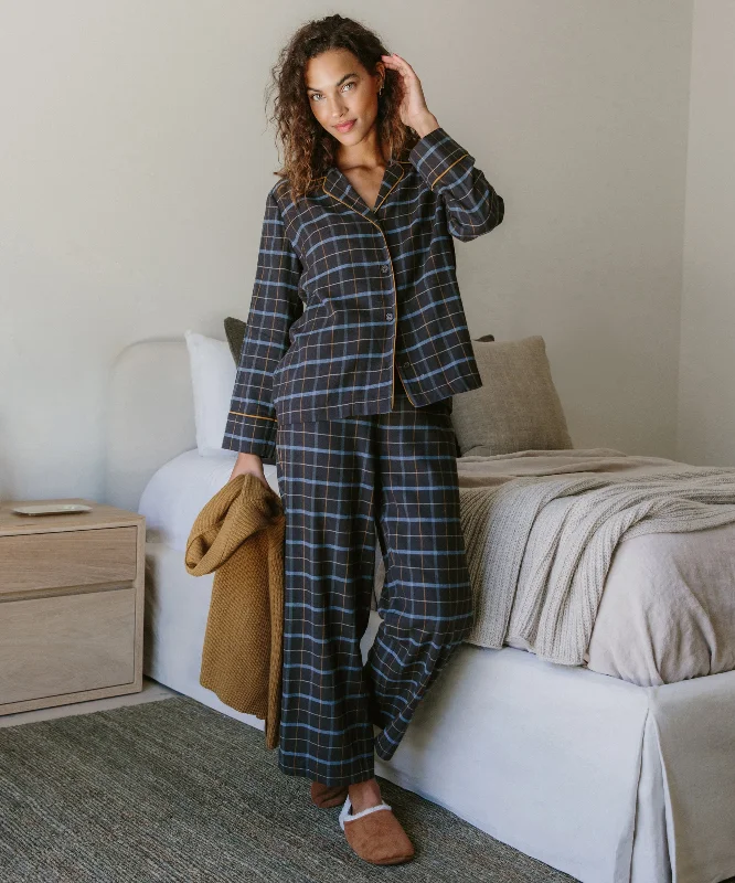 Flannel Pajama Pant Classic Cropped Pants