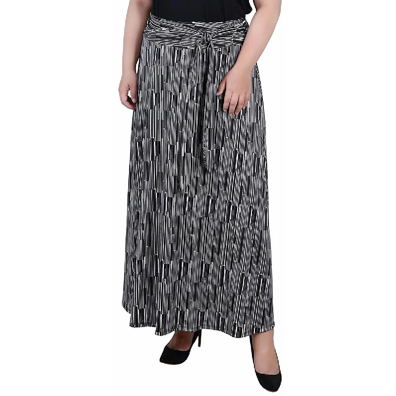 NY Collection Womens  Maxi Skirt breathable skirt fabric