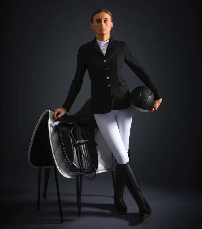 Hagen Ladies Competition Jacket Notch Collar Peter Pan Collar Cowl Neck