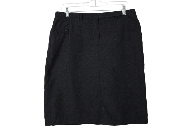Christopher & Banks Black Skirt | 12 denim skirt fashionable