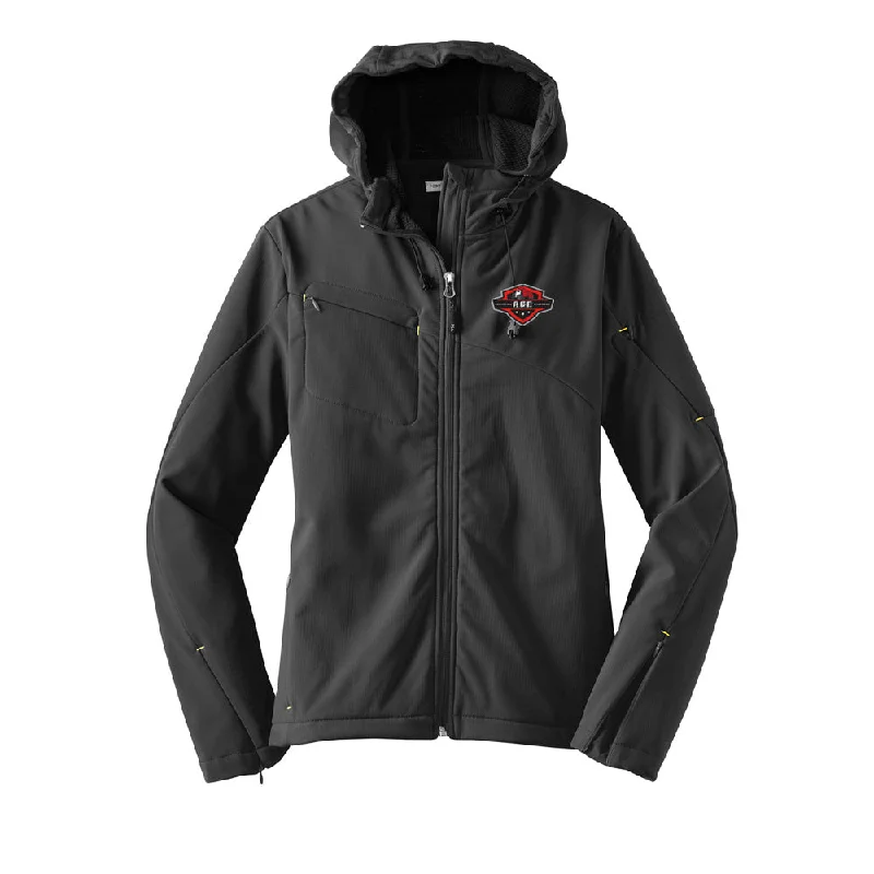 L706 Port Authority Ladies Textured Hooded Soft Shell Jacket Collared Jacket Crew Neck Jacket Turtle Neck Jacket L706 Port Authority Ladies Textured Hooded Soft Shell Jacket Collared Jacket Crew Neck Jacket Turtle Neck Jacket